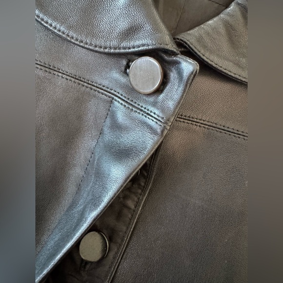 Alaia Black Leather Cropped Jacket size FR 40 - Picture 11 of 16